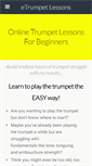 Mobile Screenshot of etrumpetlessons.com